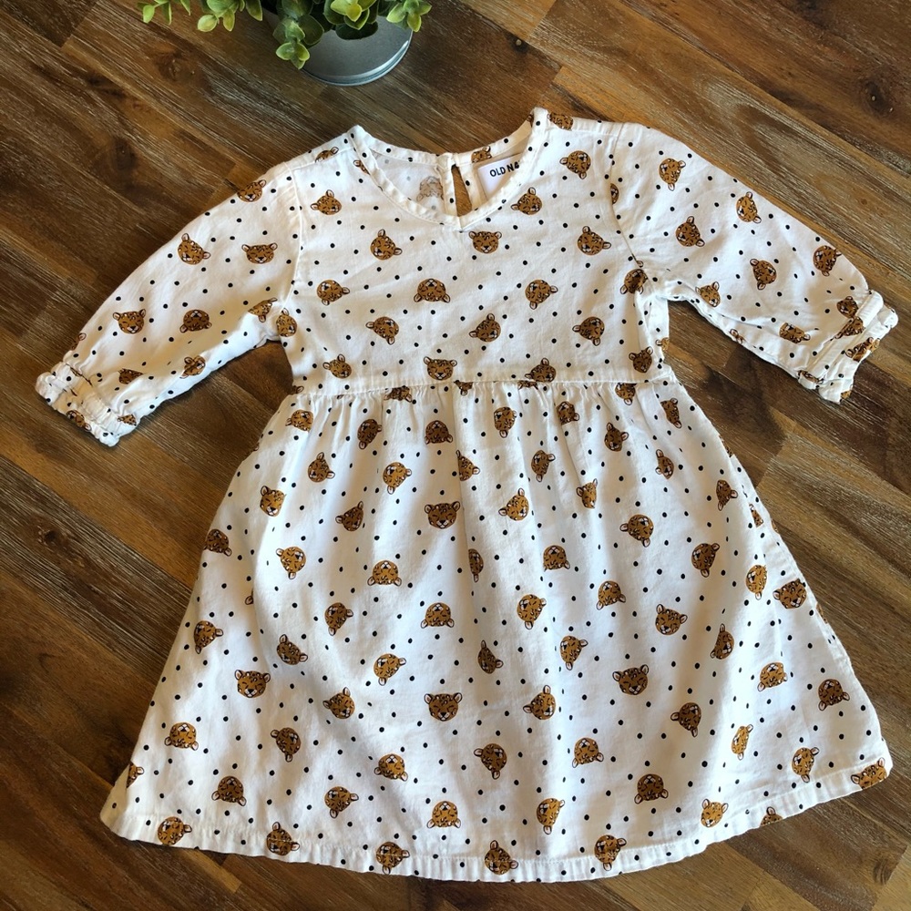 EUC! Old Navy Girls Cheetah Dress. Size 2T.
